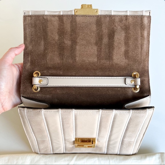 FENDI Authentic Embossed Kan U Bag in Nude - Picture 13 of 16